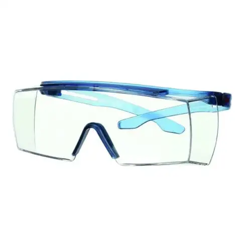 3M SECUREFIT lunettes de protection SecureFit 3700, branches bleues, verre clair 3M
