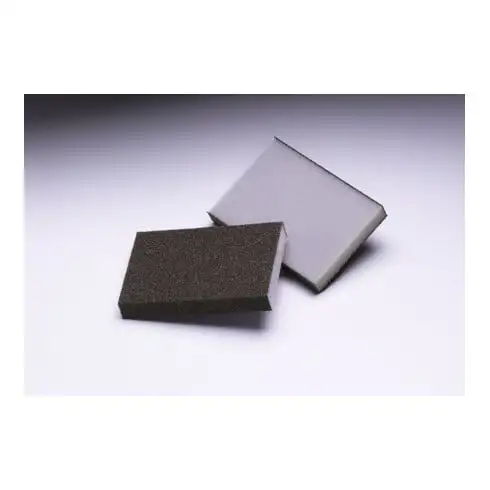 3M Tampon abrasif 2 faces 125x98x13mm, A/O s fine HI-FL, brun