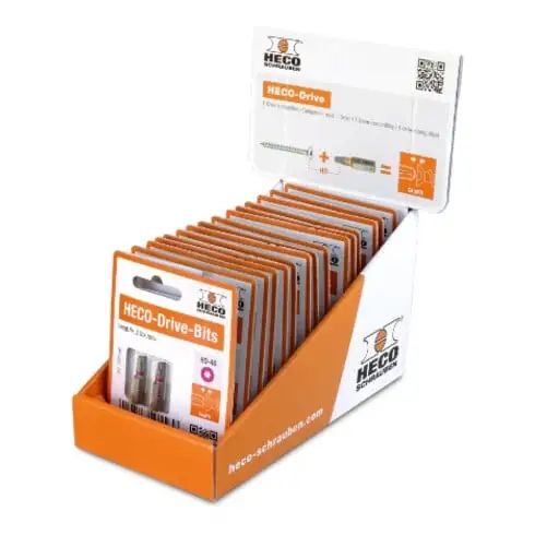 Blister tray, HD-40, rose, 15 blisters de 2 embouts chacun