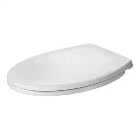 Duravit Abattant WC avec frein de chute, charnières inox, blanc