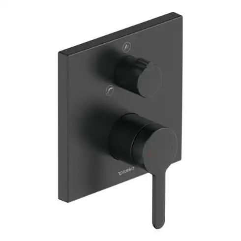 Duravit Kit de montage prêt C.1 UP-WA.-EHM, angle, avec robinet de dérivation, noir mat
