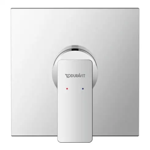 Duravit Set de montage prêt Manhattan Mitigeur douche encastré, chrome