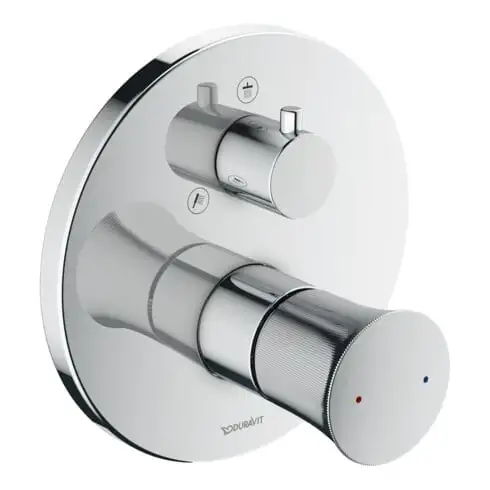 Duravit Set de montage prêt White Tulip Mitigeur douche encastré, avec inverseur, chrome