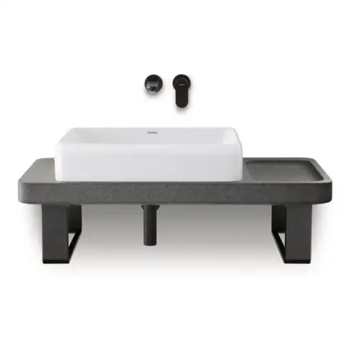 Duravit Siphon design pour lavabos, noir mat