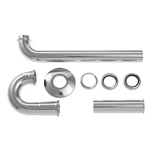 Duravit Siphon tubulaire Starck 1 1/4", tube d'évacuation 300 mm, chrome