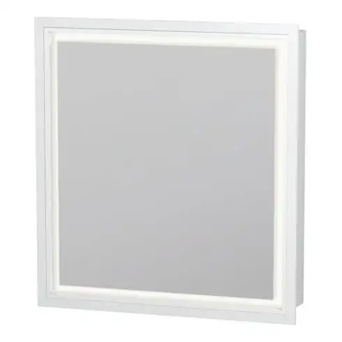 Duravit Vis pour panneau avec butée de porte L-Cube 65x15,5x70 cm, LED, blanc, côté connexion, blanc mat