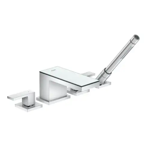 hansgrohe Kit complet Axor MyEdition mitigeur 4 trous à poser, chrome/verre miroir