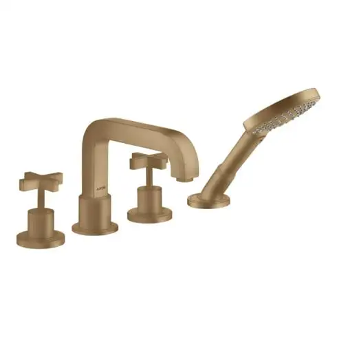 hansgrohe Kit de montage Axor Citterio 4-L-BW-Rand-Arm, avec poignée croix, bronze brossé