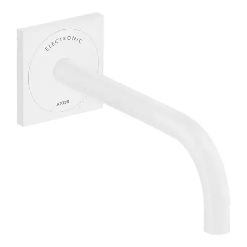 hansgrohe Mitigeur lavabo électronique Axor Uno UP, bec 225 mm, blanc mat