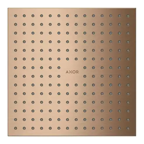 hansgrohe Pomme de tête Axor De., encastrée, 250x250mm, 2 jets, b r gol