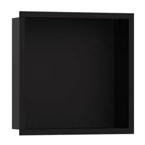 hansgrohe XtraStoris niche murale indiv. 300x300x100mm, avec cadre, ms, mat-noir