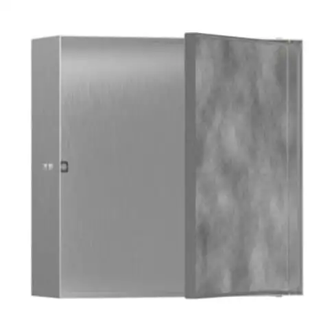 hansgrohe XtraStoris Niche murale Rock 300x300x100mm, avec trou, ES Optic