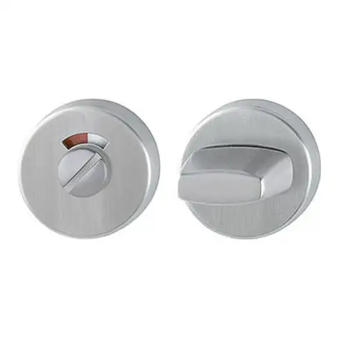 HOPPE Rosace de clé ZT E42KVS, ronde WC/SS acier inox mat TS 37-42