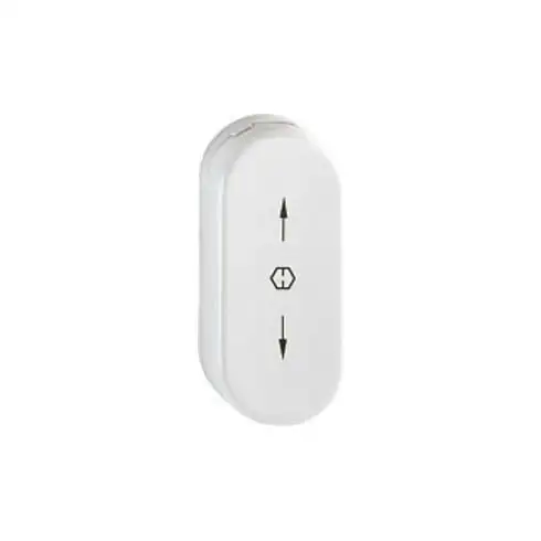 HOPPE Rosace ovale FT, RH12, U26SV, cache coulissant blanc trafic