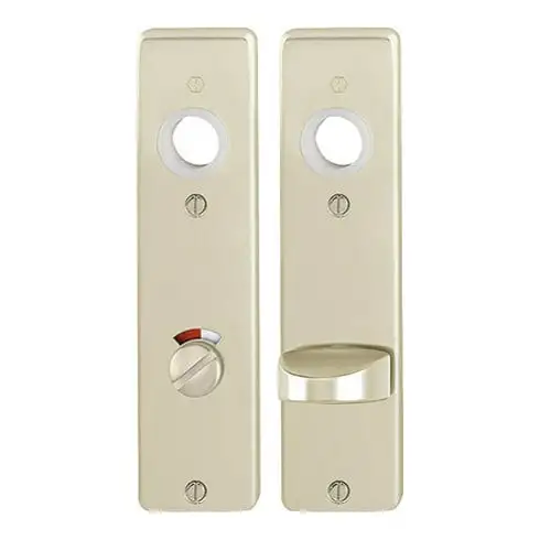 HOPPE ZT-Plaque courte 202KP WC Bouton/fente E78 ALU, F2 anodisé, pièce