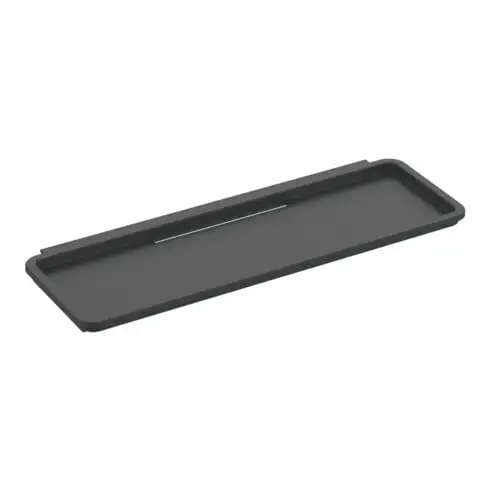 Keuco Insert plastique encastré, gris noir