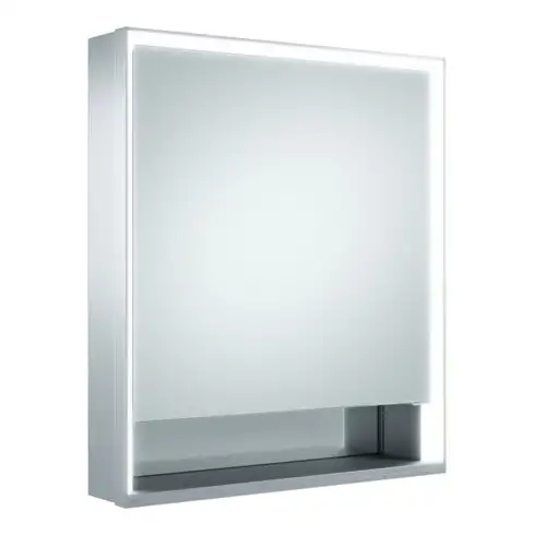 Keuco Vis à bois courte porte Royal Lumos 65x73,5x13cm, An L, WV, Hz, si-elox